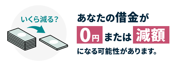 あなたの借金がゼロまたは減額になる可能性があります